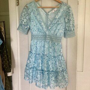 NSR Lace Tiered Dress size 4